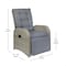 Flash Furniture Nemo Patio Wicker Rattan Recliner Lounge Chairs w/Flip up Side Tables, Gray, 2PK 2-LTS-0422-GY-GY-GG - alternate 7